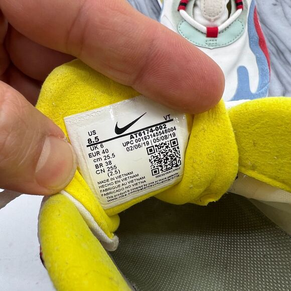 Nike Air Max 270 React Bauhaus Shoes Women 8.5 Multi Running Sneakers AT6174-002 - Picture 9 of 12